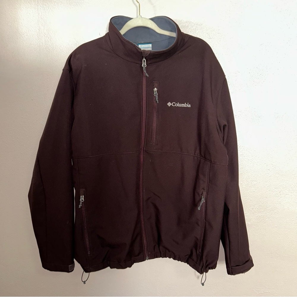 Columbia ascender soft shell Men's Full-Zip lined Jacket in Dark Brown